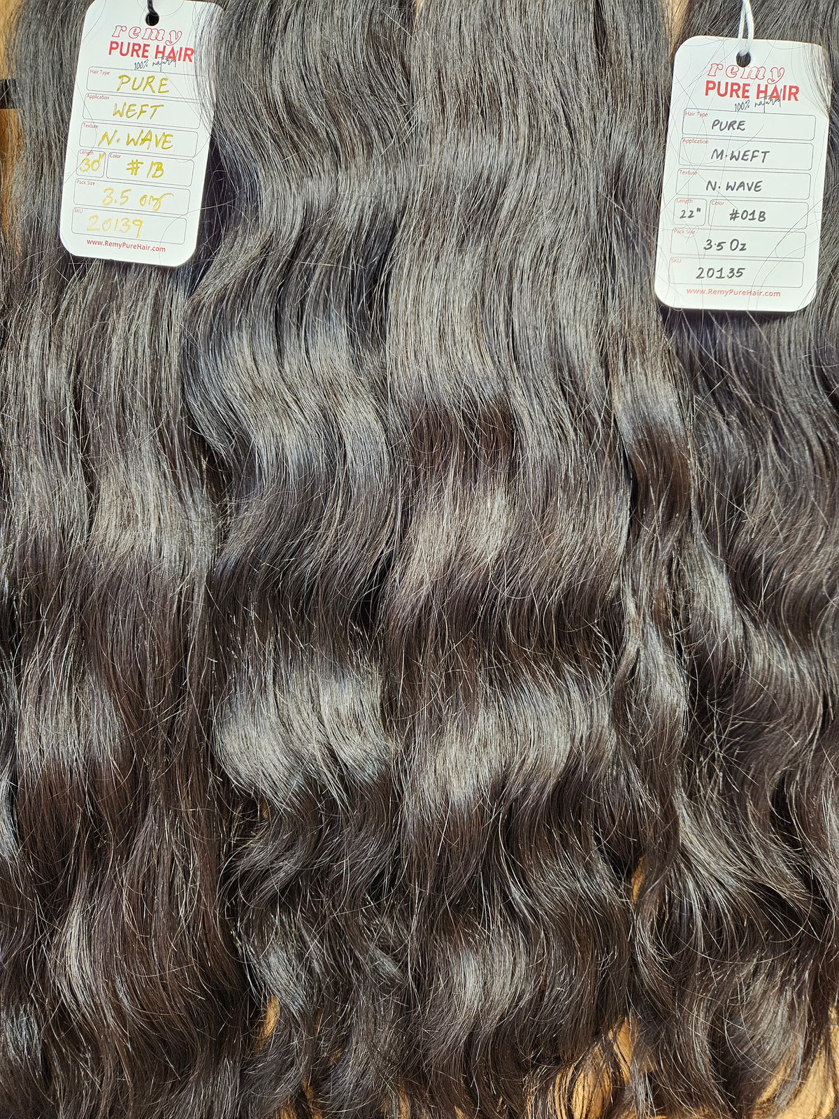 Pure Wavy Human Hair Weft Bundles