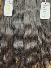 Pure Wavy Human Hair Weft Bundles