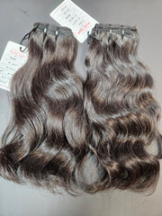 Pure Wavy Human Hair Weft Bundles