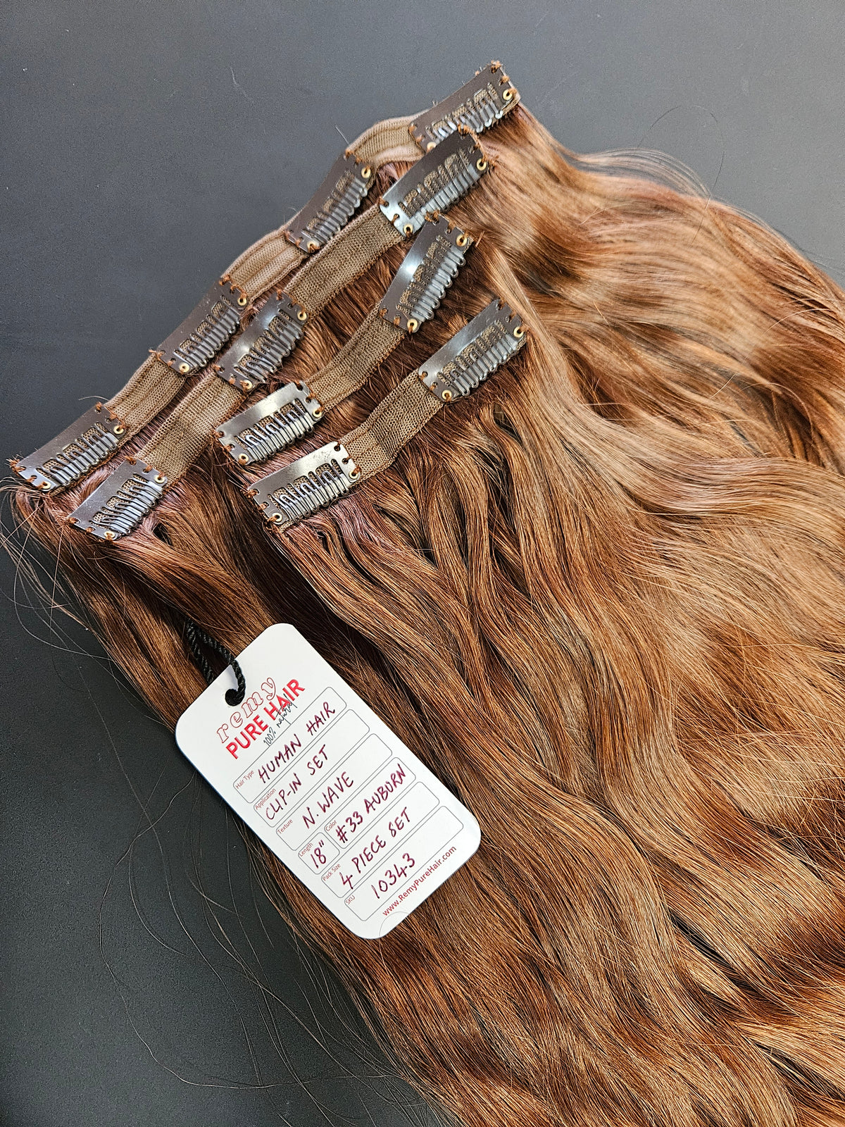 Auburn Clip-In Hair Extensions