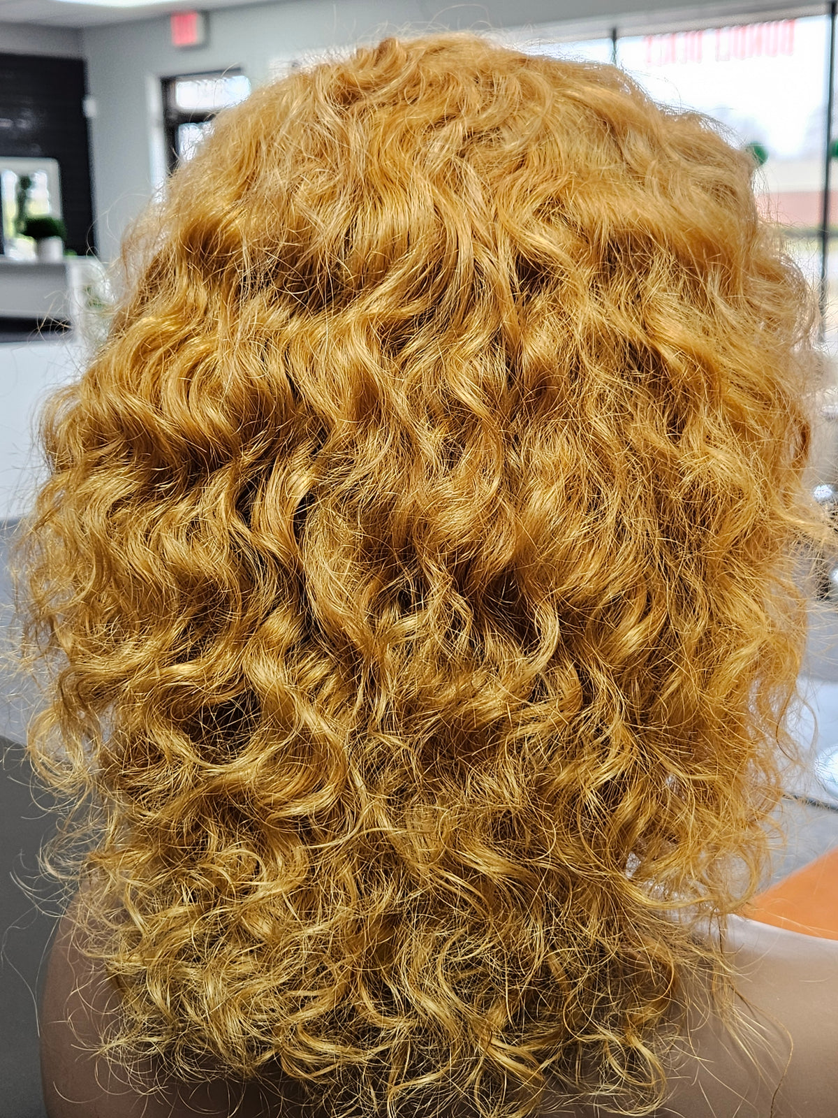 Blonde Natural Curly Wig