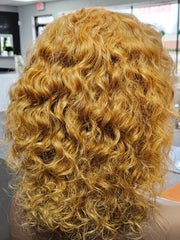 Blonde Natural Curly Wig