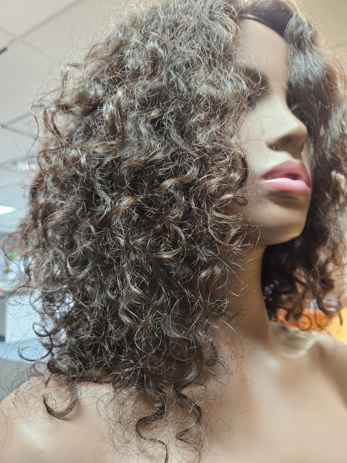 Natural Black Curly Wig