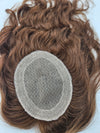 Light Brown Lace Hair Topper | 16" Remy Pure Human Hair