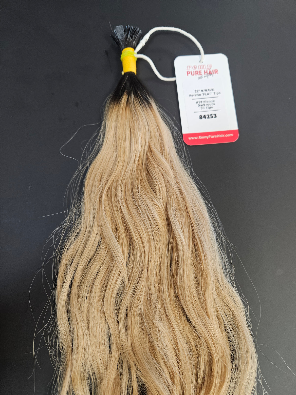 Golden Blonde Flat Tip Hair Extensions