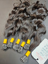 Pure 12 inch Keratin "I" tips #1B Natural Black - Total 180 strands