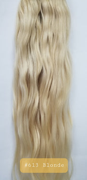 Platinum Blonde Natural Wavy Clip-Ins
