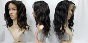 Remy Pure Natural Wavy Full Lace Wig for Women – #1B Natural Black