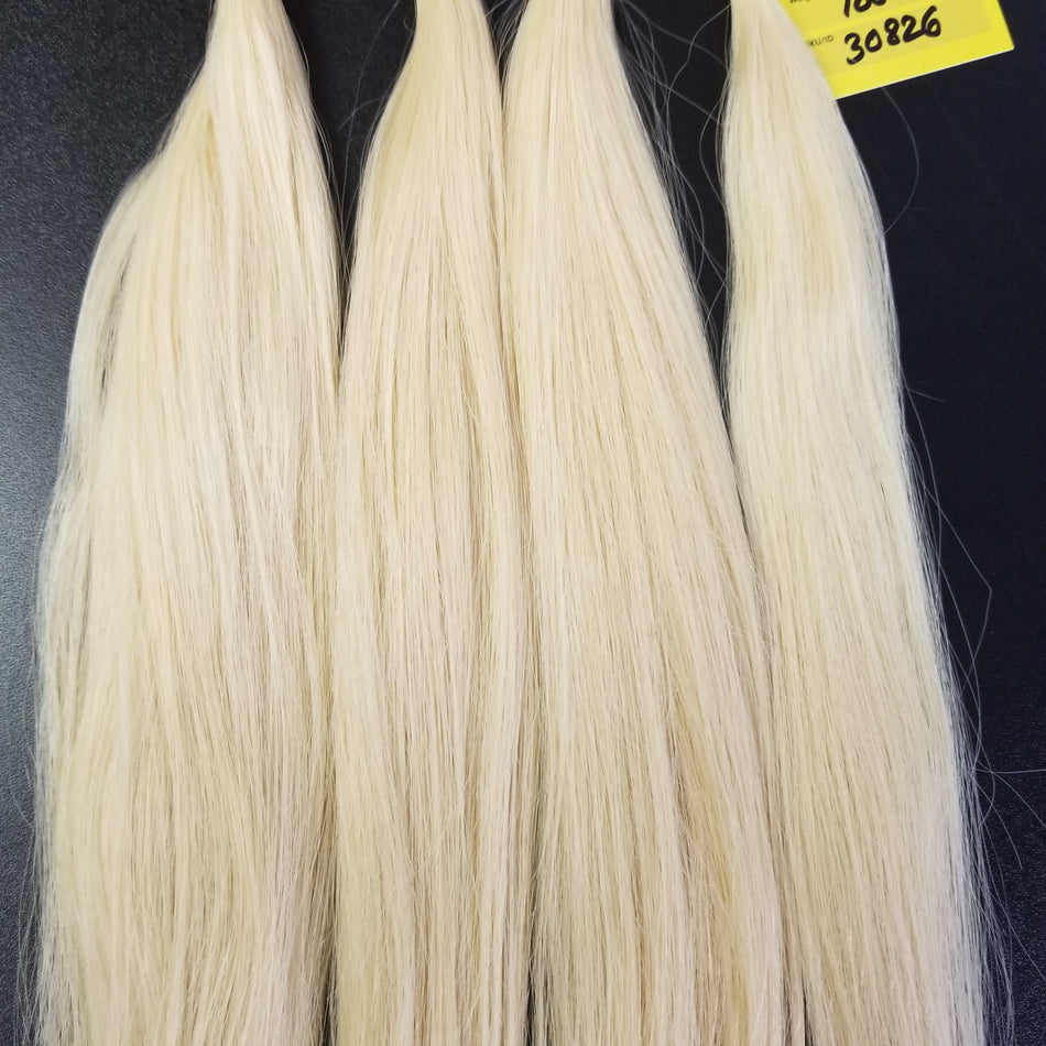 16 inch U-Tip Keratin Hair Extensions - #613 Platinum Blonde - Total 100 strands