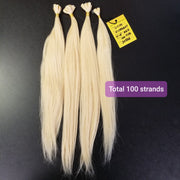 613 Platinum Blonde U-Tip Extensions