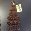 Natural Curly 14" U Tip Keratin Hair Extensions - Medium Brown #4 - Total 150 strands