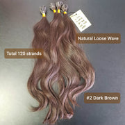 Dark Brown U-Tip Extensions