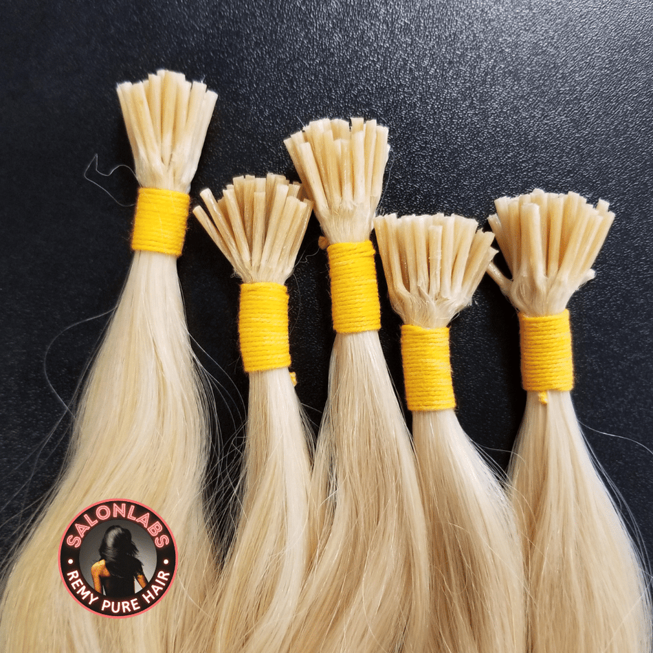 22 inch Blonde I tips Microlink Hair Extensions 613 Total 150