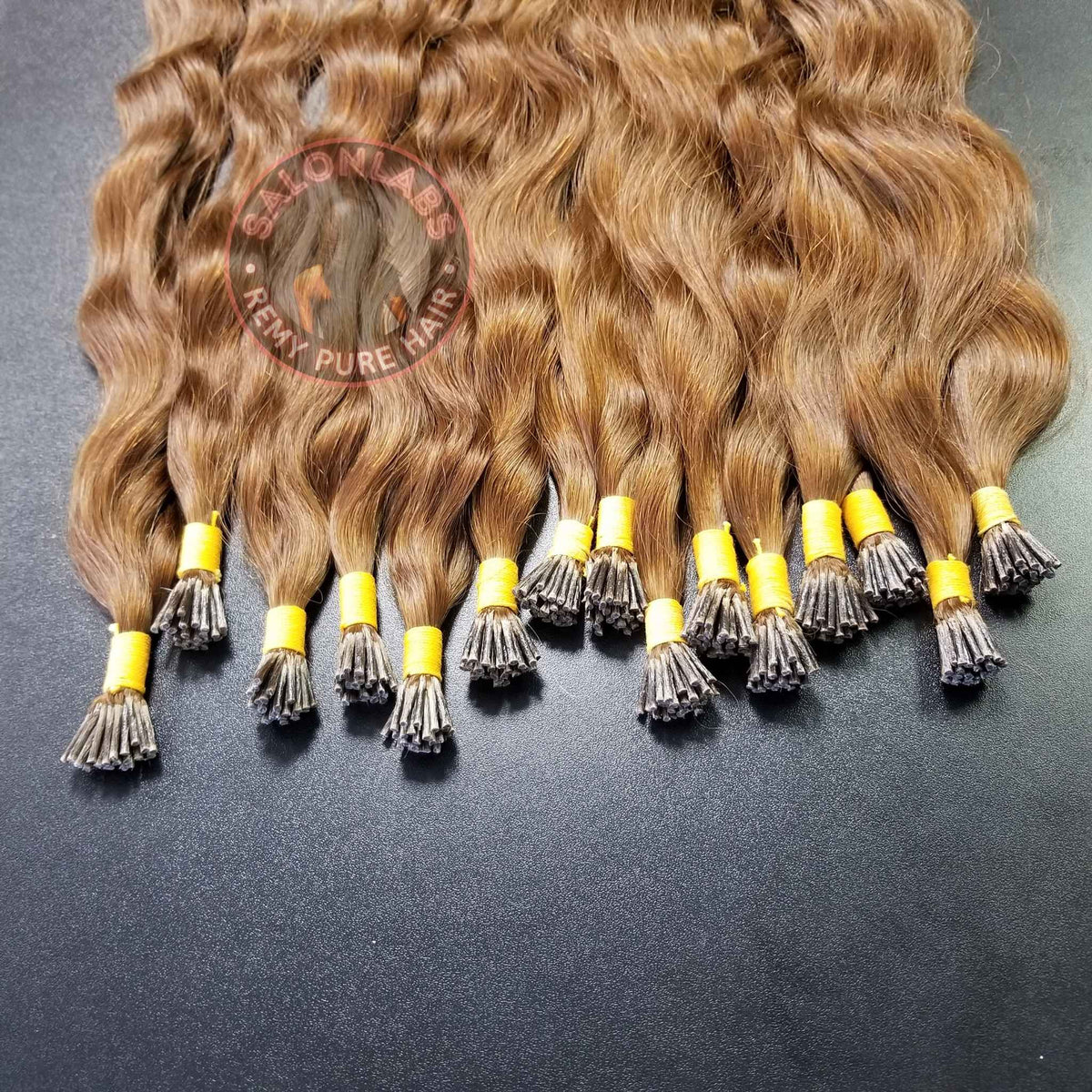 Light Brown I-Tip Hair Extensions
