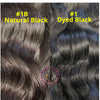 Remy Pure Dyed Black 16+18 Two Bundle Deal Natural Wave Hair color 001 JET Black - BD209